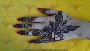 butterfly mehndi design