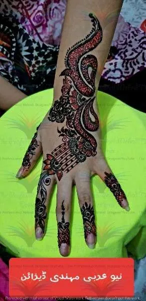 designs of cone mehndi arabic
