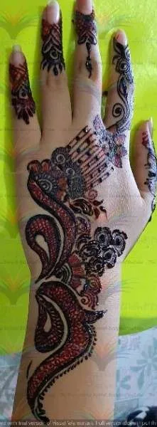 Picture Images of Mehndi Designs arabic