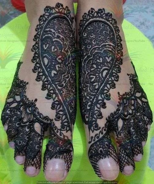 Foot Picture Images of Mehndi Designs