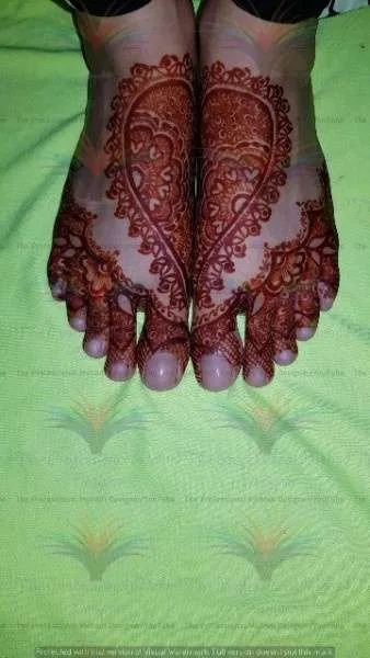 Picture Images of Mehndi Designs foot