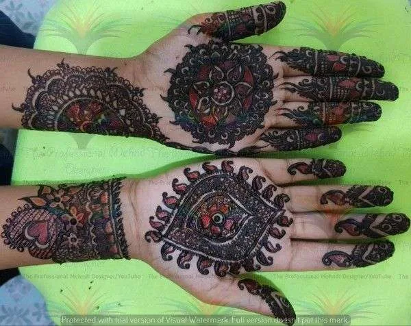 Picture Images of Mehndi Designs both hand