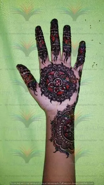 multicolour Picture Images of Mehndi Designs