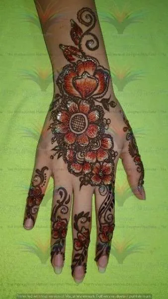 New Best unique stylish Easy Simple Mehndi Designs with cone hina style