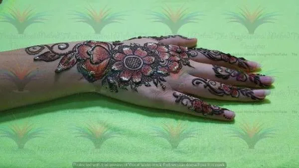 New Best unique stylish Easy Simple Mehndi Designs with cone hina style