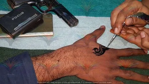 black mehndi cone