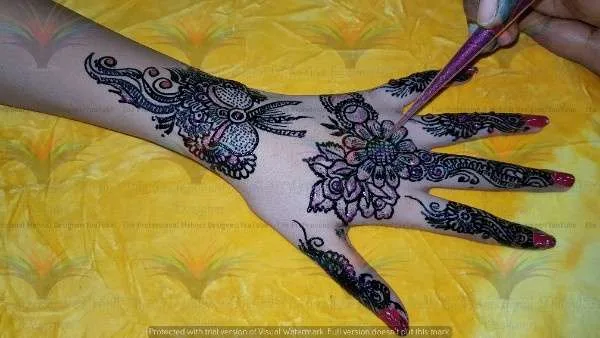 New Best unique stylish Easy Simple Mehndi Designs with cone hina style