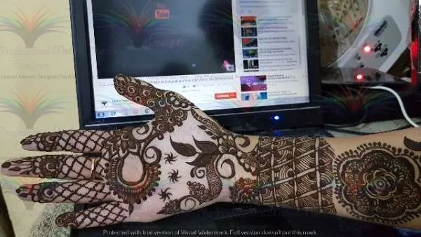 New Best unique stylish Easy Simple Mehndi Designs with cone hina style