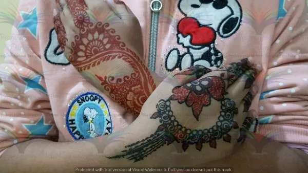 black and red mehndi designs
