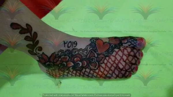 foot mehndi design