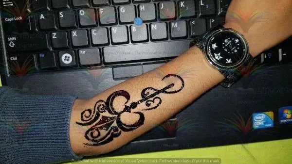 tattooboys in mehndi cone