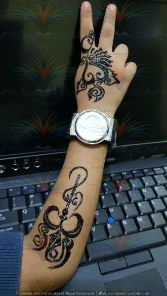 watch hand tattoo