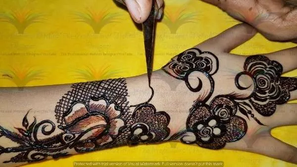 New Best unique stylish Easy Simple Mehndi Designs with cone hina style