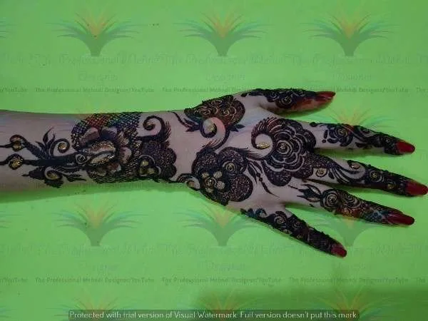 New Best unique stylish Easy Simple Mehndi Designs with cone hina style