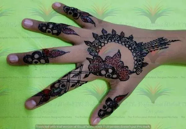 New Best unique stylish Easy Simple Mehndi Designs with cone hina style