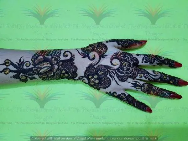 New Best unique stylish Easy Simple Mehndi Designs with cone hina style