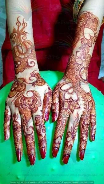 true mehndi result both hand