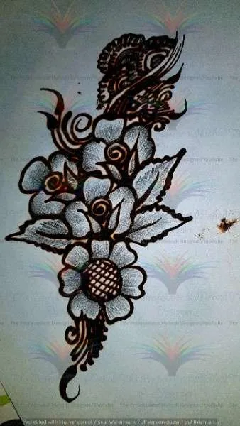 mehndi pratice design