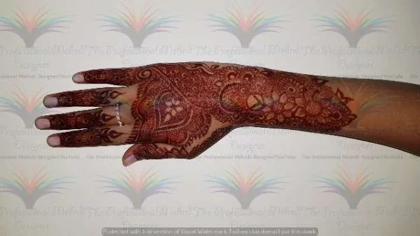 back side mehndi designs