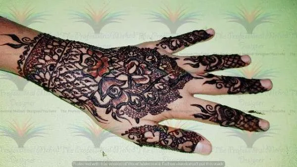 back side mehndi design