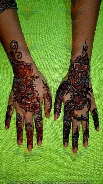 back side mehndi design