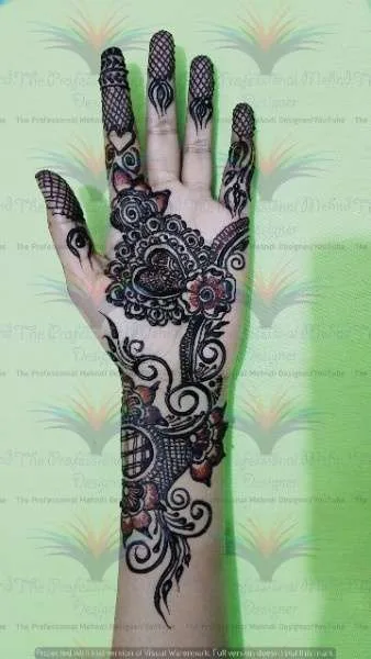 full hand best mehndi design