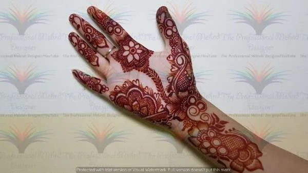 beautiful design of mehndi
