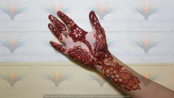 plam mehndi designs