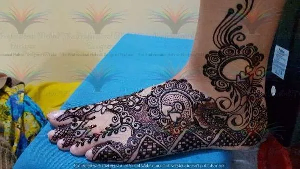 foot mehndi designs