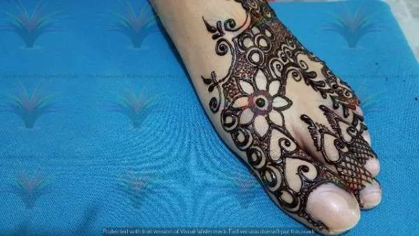 foot mehndi designs