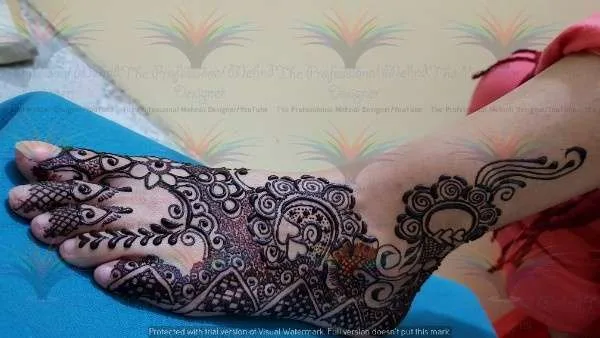feet mehndi design