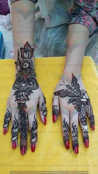 50 Best Backhand Mehndi Design Pictures and Videos 28 Beautiful Back hand side Designs of Cone Mehndi