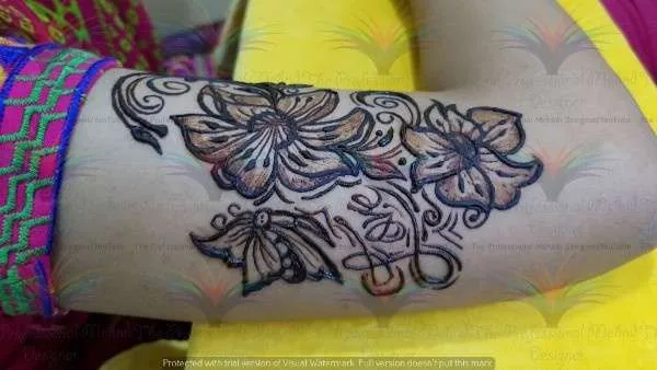 butterfly designs of mehndi with cone