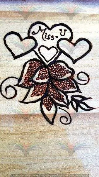 Miss You Mehndi Design