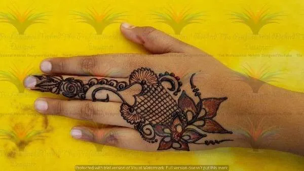 50 Best Backhand Mehndi Design Pictures and Videos 19 Finger Designs Mehndi Back hand side