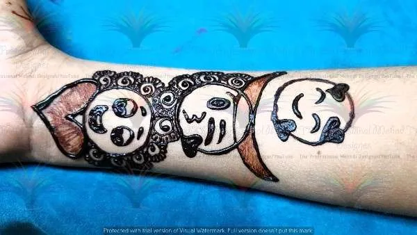 50 Best Backhand Mehndi Design Pictures and Videos 16 Emoji Mehndi Design