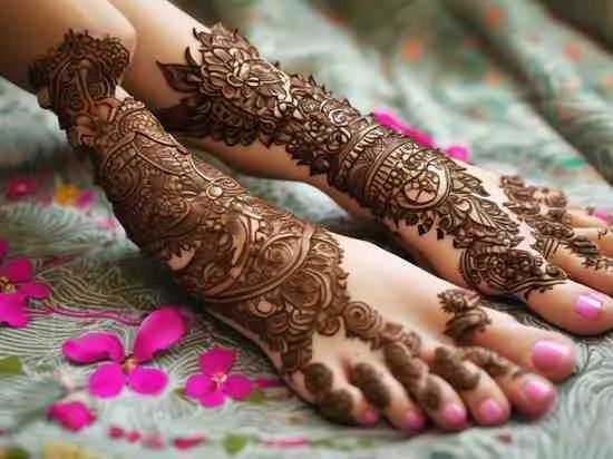 AI GENERATED MEHNDI DESIGNS
