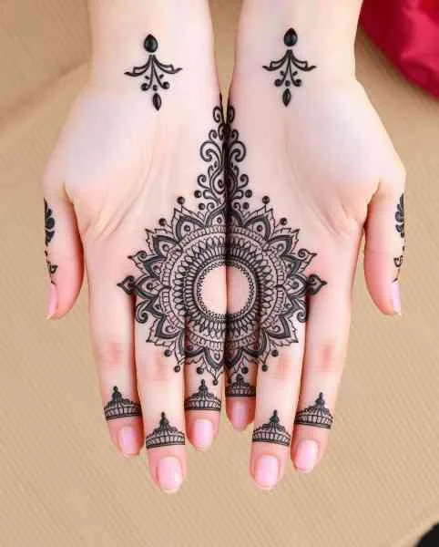 AI GENERATED MEHNDI DESIGNS