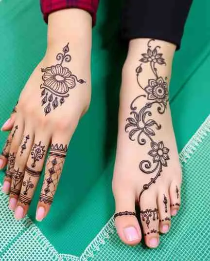 AI GENERATED MEHNDI DESIGNS