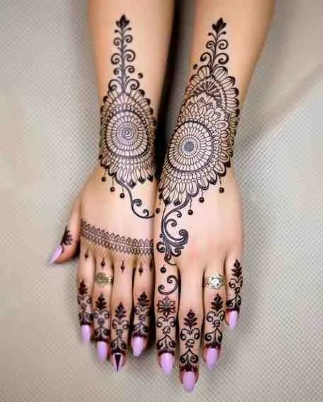 AI GENERATED MEHNDI DESIGNS