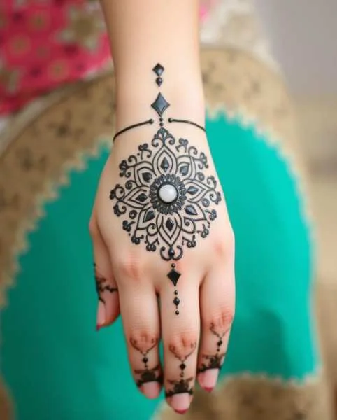 AI GENERATED MEHNDI DESIGNS