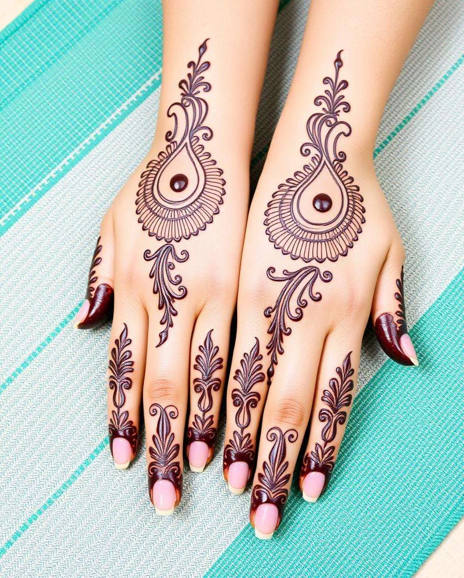 AI GENERATED MEHNDI DESIGNS