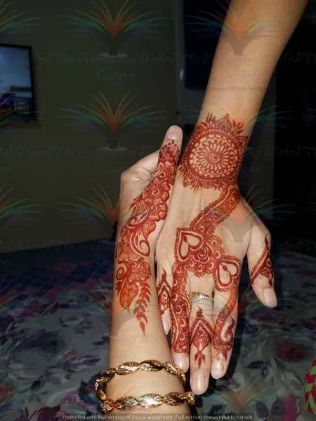 both hand mehndi design