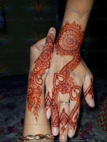 Both hand mehndi design