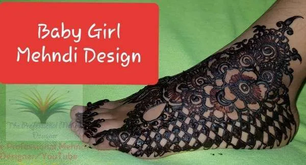 a foot with henna on it