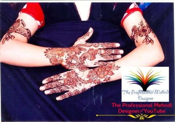 250+ Best Mehndi Designs for Hand Picture and Videos 162 simple Mehndi Design hand back side