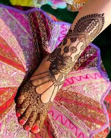 bridal feet designs