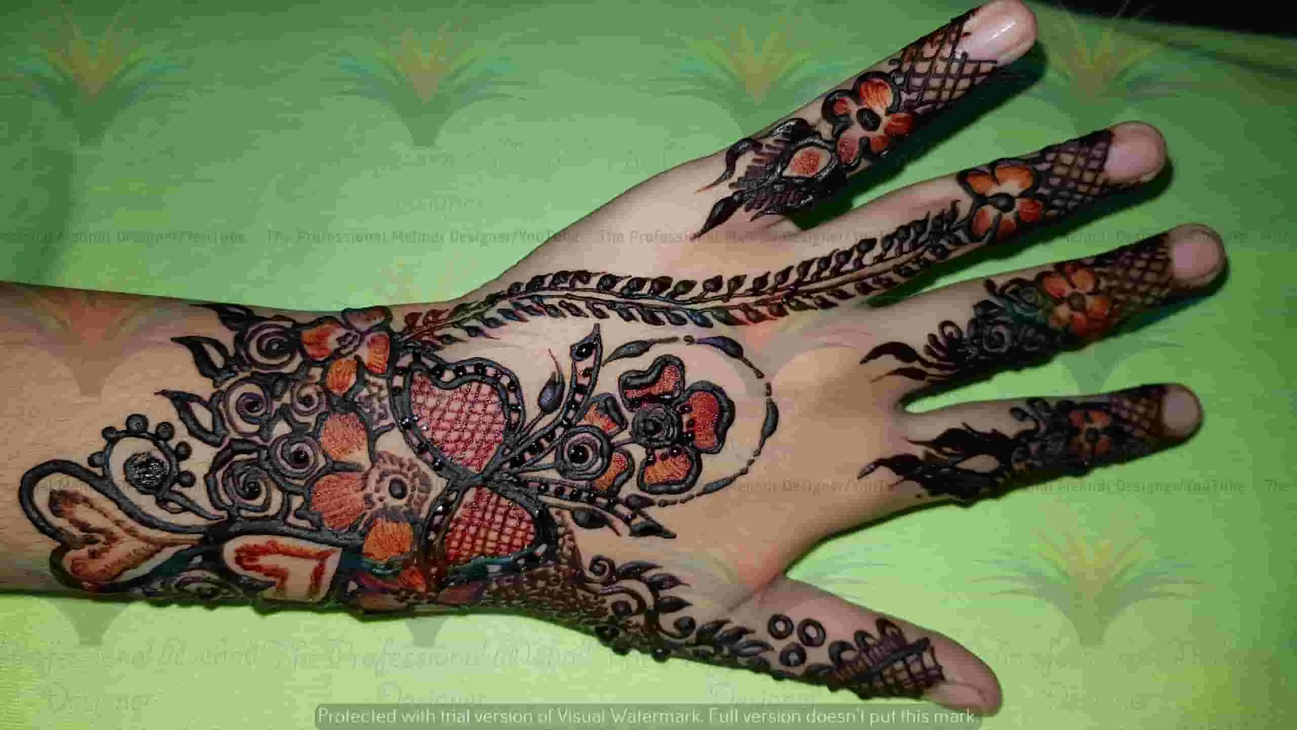 flower mehndi design