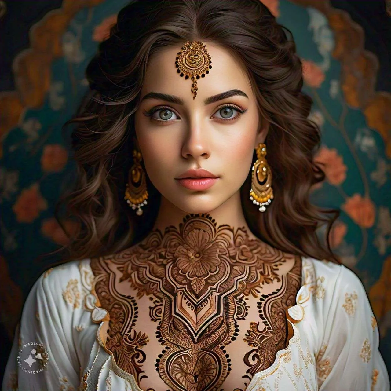 Full Body Mehndi Design AI GENERATED