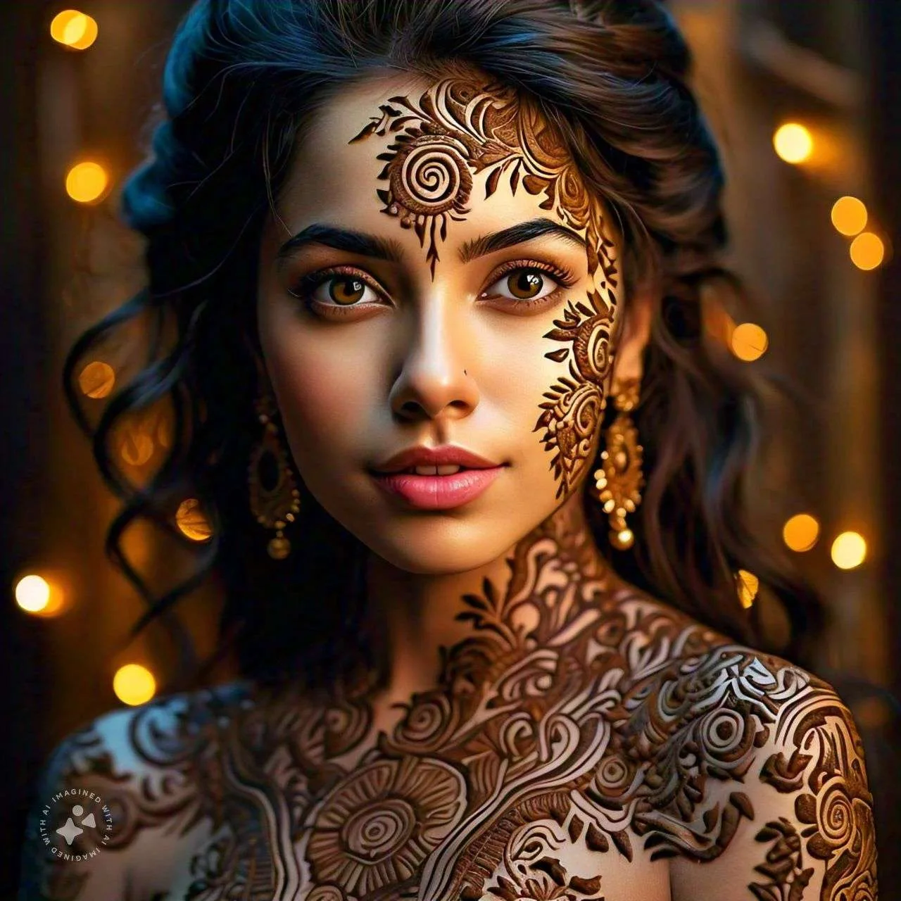 Full Body Mehndi Design AI GENERATED